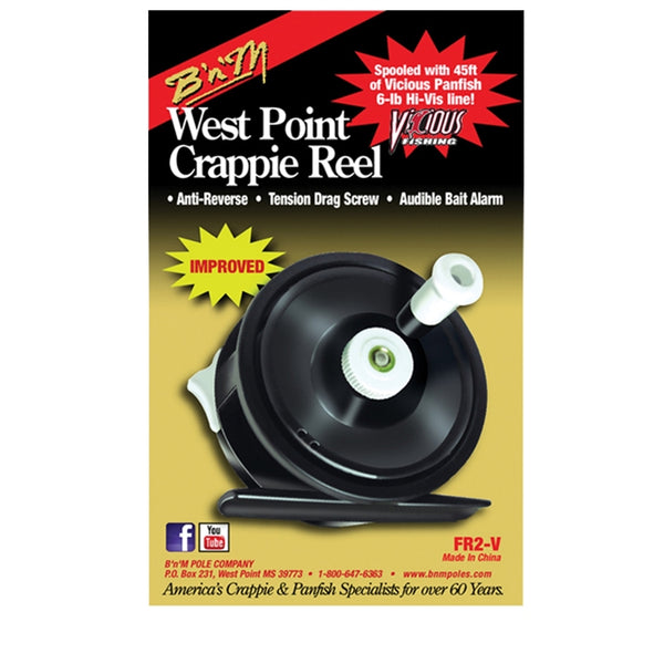 West Point Crappie Reel - B'n'M Pole Company
