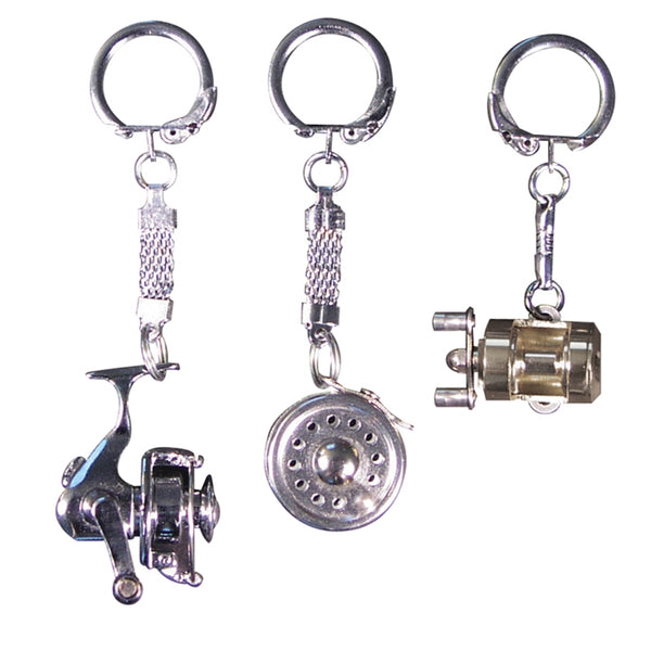 compact fishing reel Miniature Reel Keychains