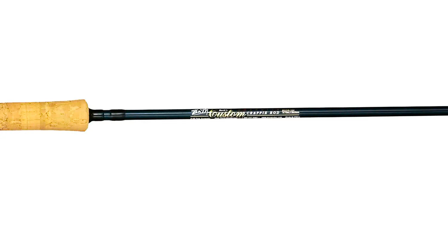 bucks graphic fishing pole Buck's Graphite Crappie Casting Rods reverse that can be set for either right or left hand retrieve BnM Bucks Best Ultralite Pole