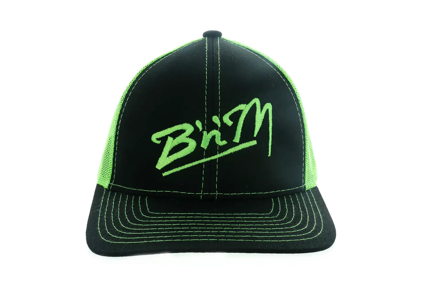 Neon Mesh Hat Green and Black