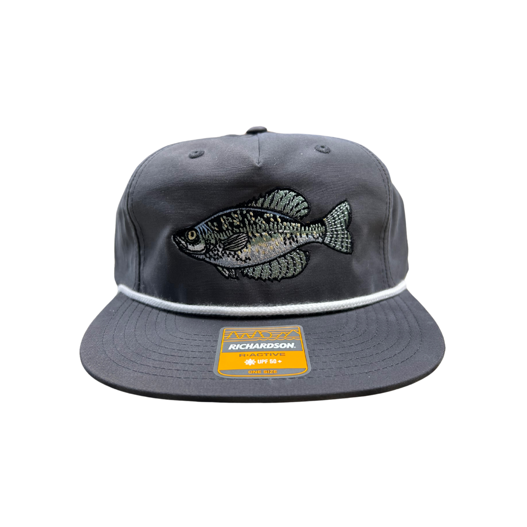 Gray Crappie Rope Hat - B'n'M Pole Company