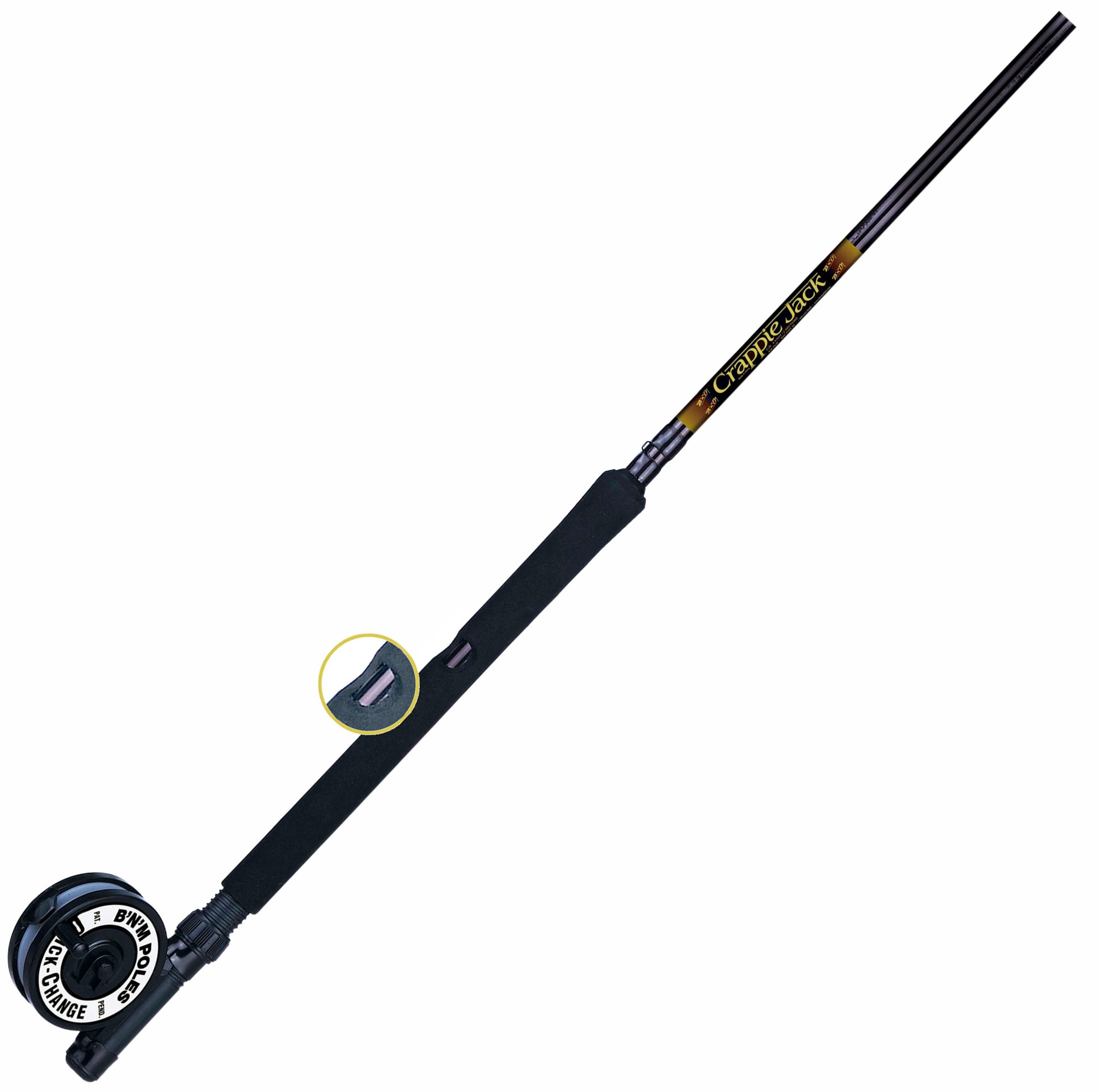 BnM BUCK'S CUSTOM CRAPPIE FISHING POLE, ROD 11' BCCR112 REAR SEAT